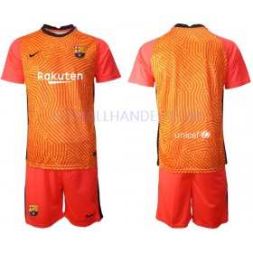 Barn Fotballdrakter Keeper FC Barcelona 2020-21 Kortermet M003